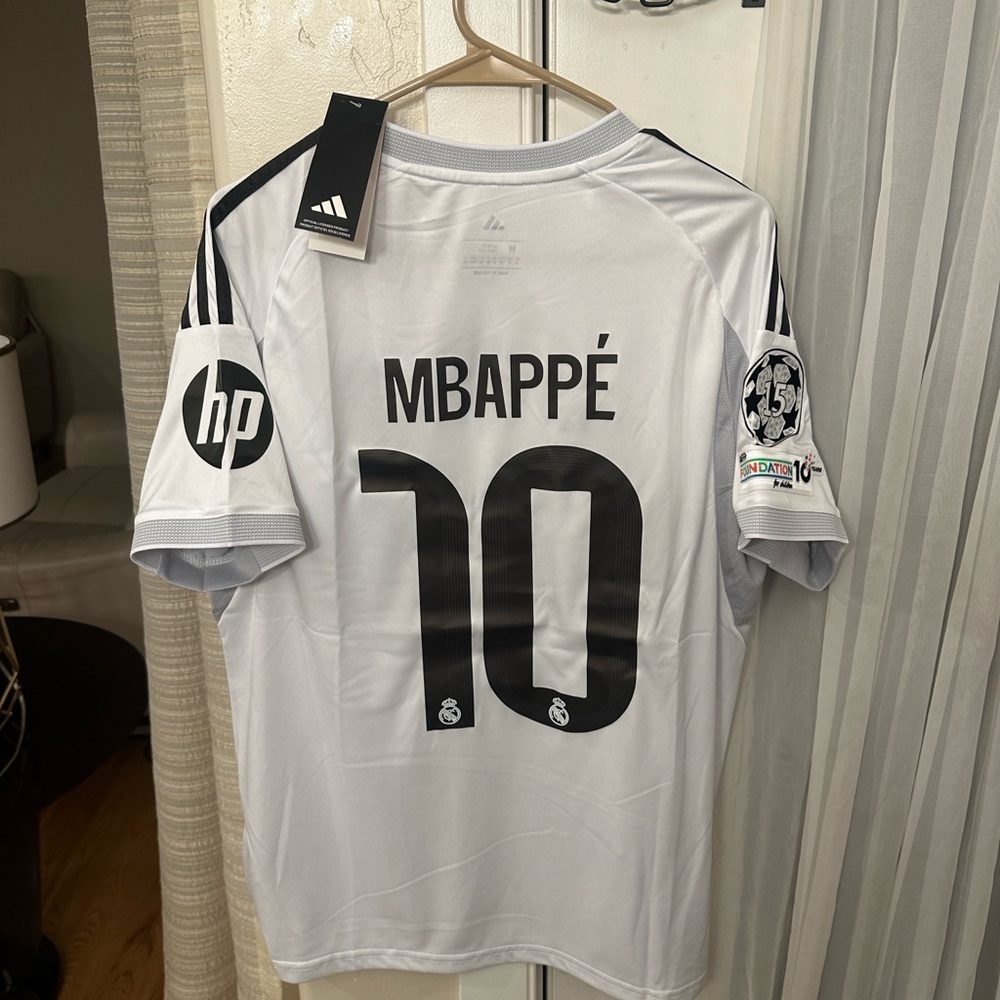 Real Madrid 2025/26  Home Champions League SLIM FIT  Size  Medium MBAPPE#10